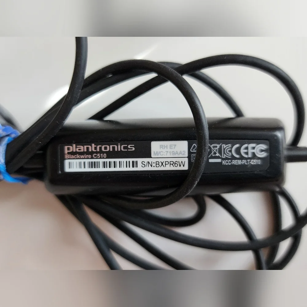 Plantronics C510 blackwire headset USB